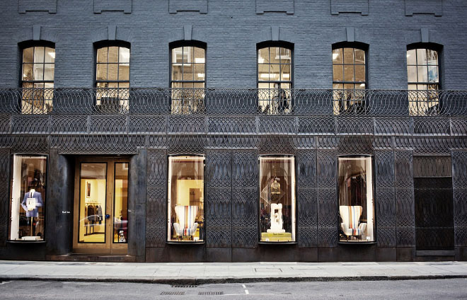 Façade for Paul Smith, London - designed by 6a Architects