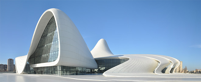 Heydar Aliyev Center, Baku, Azerbaijan - designed by Zaha Hadid and Patrik Schumacher