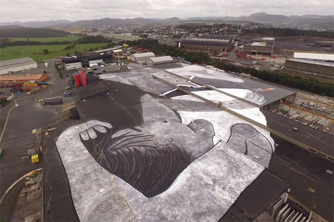Design Museum - The 'World's Largest Mural' Pops Up In Norway-3